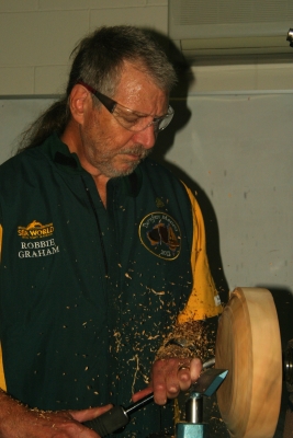 Woodturning Demonstration by Robbie Graham at Turnfest 2012